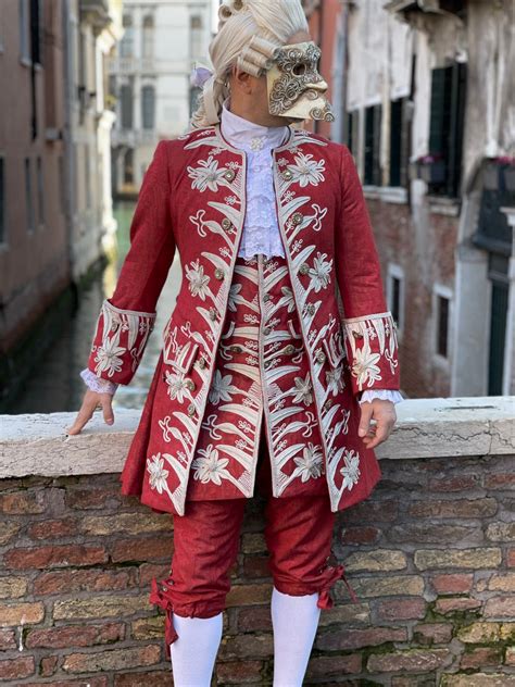 1700 Men's Historical Costume, Fully Hand-embroidered, 18th Century ...