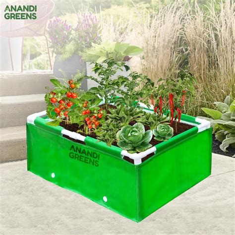 HDPE Rectangular Grow Bag 3x2x1.5 ft | 360 GSM with Frame — Anandi Green's