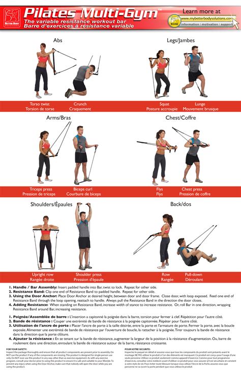 Image result for Exercise Spring Bar Workout Chart