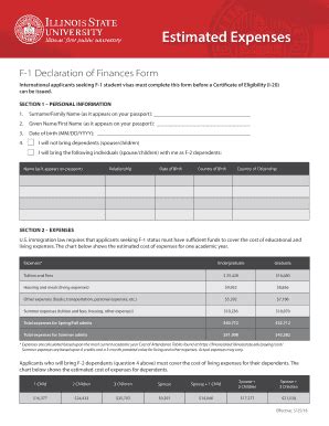 2020-2026 ISU F-1 Declaration of Finances Form - Blank Fillable ...