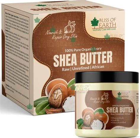 Bliss of Earth 100% Organic Ivory Shea Butter | Raw & Unrefined ...