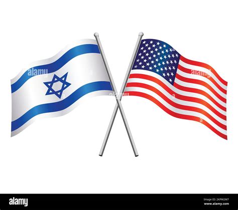 israel and USA american flags in relationship alliance or versus ...