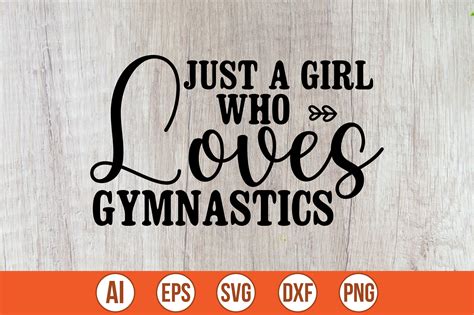 Just a Girl Who Loves Gymnastics SVG Graphic by Crafty Bundle ...