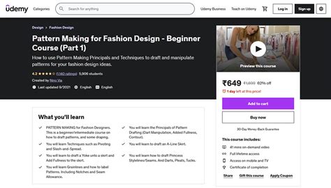 Image result for Pattern Making Classes