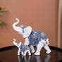 Mother Baby White Elephant Decor Showpiece Online - Premium Decor ...