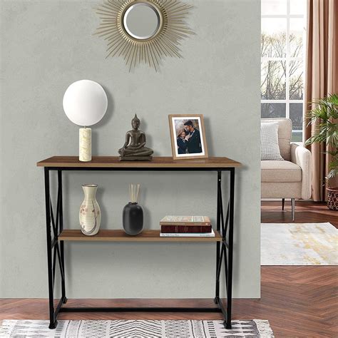 Amazon Brand – Umi Engineered Wood 2 Tier Multipurpose Foyer Table ...