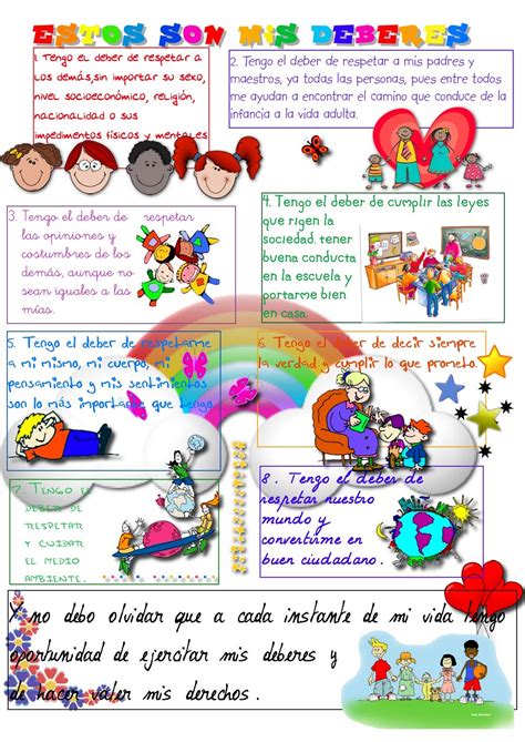 1º y 2º – valores – derechos y deberes de los niños | rossmar