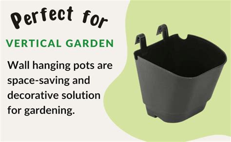 CAPPL Plastic Vertical Garden - Wall Hanging Pot (12.5 cm, 25 Pots ...