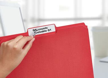 Avery® 05366 - Filing Labels, 2/3" x 3-7/16", Rectangle, White