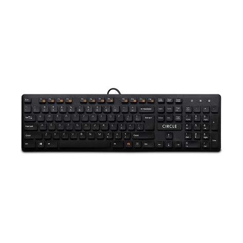 Circle Performer C23 USB Keyboard (Black) with Unique keycaps & Mute ...