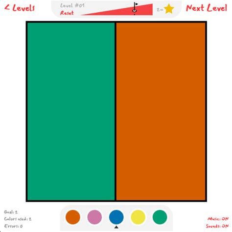 Four Color Theorem - Coloring Puzzle Game
