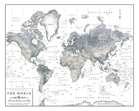 Black and White World Map Paint 的图像结果