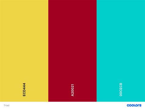 Image result for Triad Colors Examples