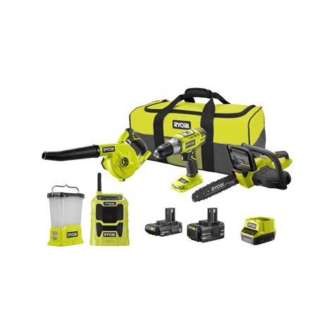 Ryobi 18V ONE+ 5-Piece Camping Kit · Nrby