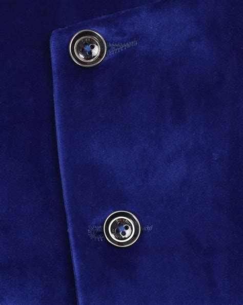 Buy Blue WINTAGE Solid Double-Breasted Blazer with Mandarin Collar | AJIO