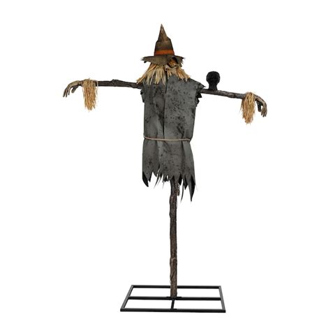Haunted Living 7.5-ft Lighted Talking Scarecrow Motion Activated ...