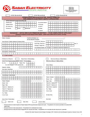 Borang Permohonan Meter Sesb - Fill Online, Printable, Fillable, Blank ...