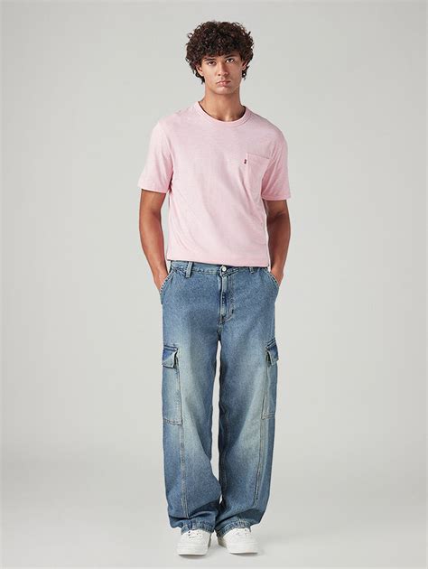 Men's 578 Blue Baggy Fit Mid Rise Tinted Cargos – Levis India Store