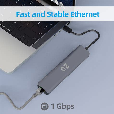 Buy QZ USB C Hub | C Hub | Type C Hub | USB Hub Type C | USB C Docking ...