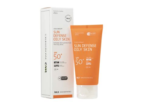 Купить Innoaesthetics Sun Defense Oily Skin SPF 50+ крем солнцезащитный ...