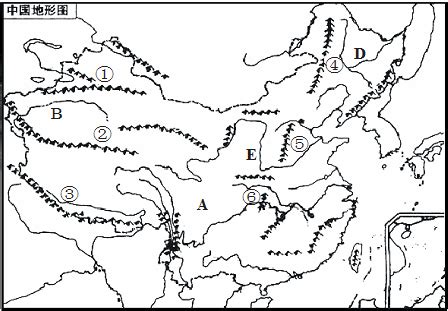 中国地形黑白简笔画 简笔画图片大全-蒲城教育文学网