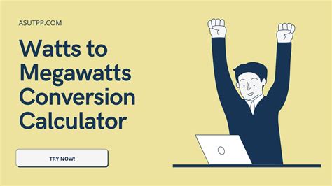 Effortlessly Convert Watts to Megawatts (W to MW) with Our Handy Calculator