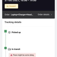 Delhivery — Package not delivered and is stuck at dankuni hub