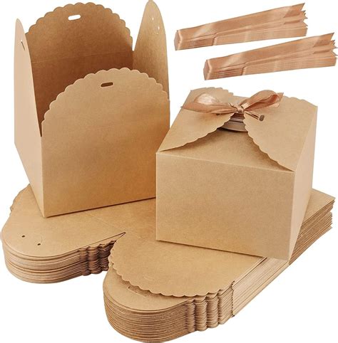 Glamifirsto KRAFT SMALL 50 Brown Gift Box for Presents, Small Empty ...