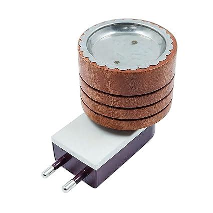 Divadrop Wooden Electric Incense Burner, Kapoor Dani Camphor Burner ...