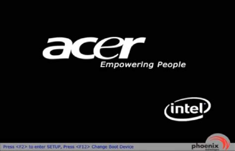Habilitar Tecnologia de Virtualização (VT) - Acer