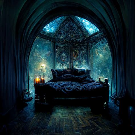 Gothic Astrological Bedroom | Dark home decor, Gothic bedroom, Fantasy ...
