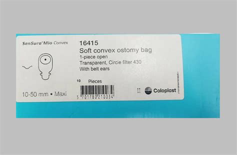 Coloplast Sensura Mio Soft Convex 1-Piece Transparent Ostomy Bag Maxi ...