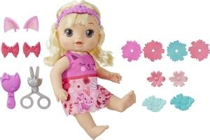 Baby Alive Snip n Style Baby Blonde Hair Talking Doll with Bangs that ...