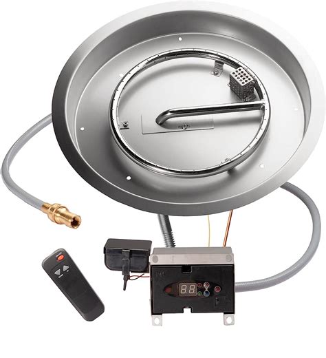 Buy Celestial 19 Round Remote Control Fire Pit Burner Kit, Stainless ...