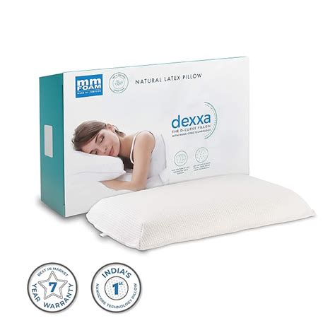 mm FOAM Dexxa Pillow - 100% Natural Latex,Breathable,Anti-Slip,3.75 ...