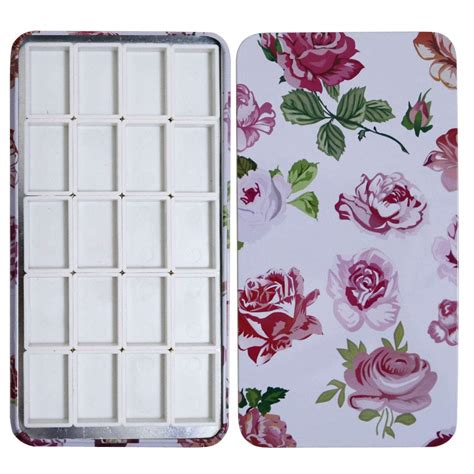Buy FCLUB Watercolour Palette Paint Tin Case with 20 Pieces White ...