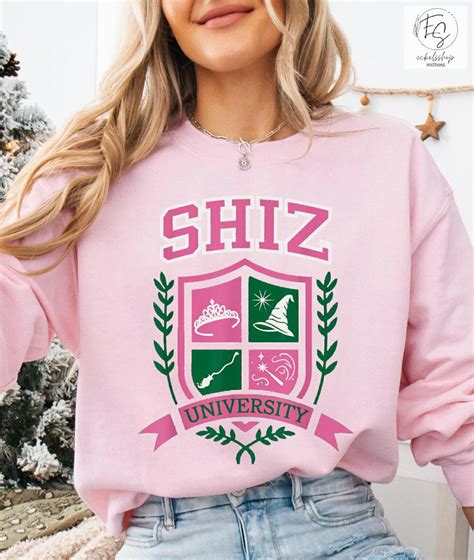 Shiz University Wicked Glitter Sweatshirt, Elphaba and Glinda Shirt ...