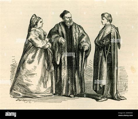 Romeo and Juliet - the Capulets with Paris, who wishes to marry Juliet ...