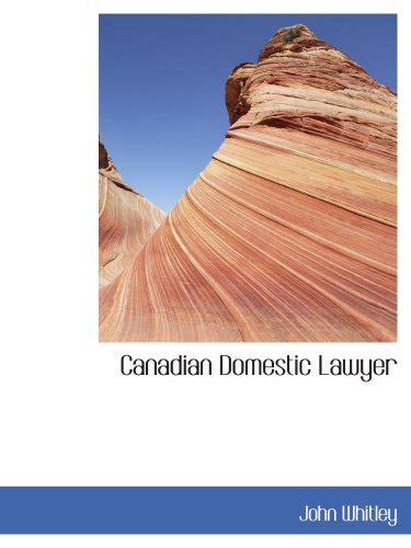 Canadian Domestic Lawyer : Amazon.in: Books