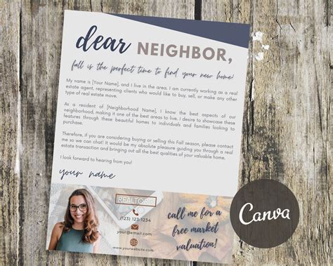 Paper Stationery Paper & Party Supplies Realtor Introduction Letter ...