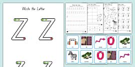 Letter Z Worksheet and Activity Pack | Alphabet | ELA