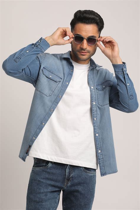 THATCHER-MEN LIGHT BLUE SLIM FIT SHIRT – Everblue