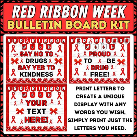 Red Ribbon Week Bulletin Board Ideas