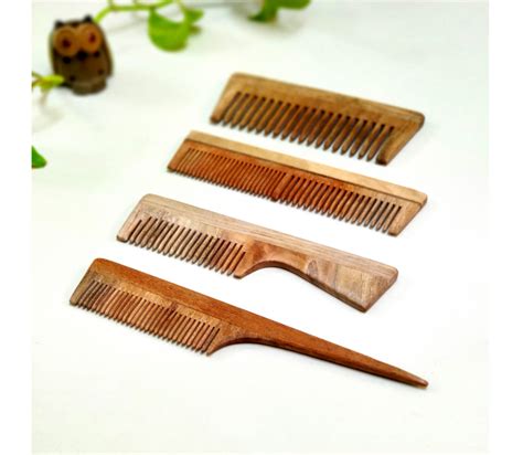 Neem Wood Comb - Set of 4 - ArtisanSoul