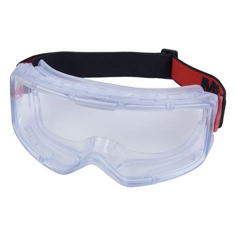 3M, Clear Lens Color, Anti-Fog/Scratch-Resistant, Safety Goggles ...