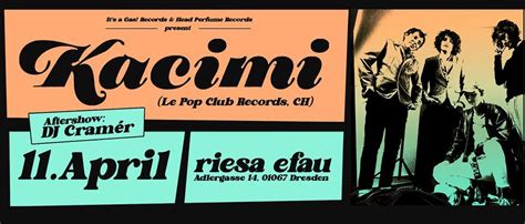 Kacimi (French Garage Pop, CH) + DJ Cramér, Riesa efau. Kultur Forum ...