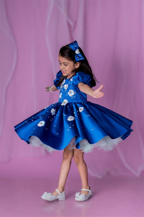 Pre-Order: Royal Blue Poppy Dress– Peonyy Kids