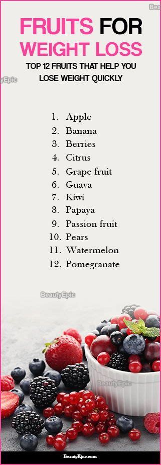best fruits for weight loss
