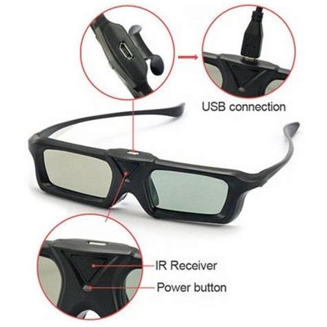 DOMO nHance AS20i USB Active Shutter Infrared 3D Glasses