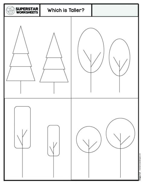 Image result for Kindergarten Math Measurement Worksheets